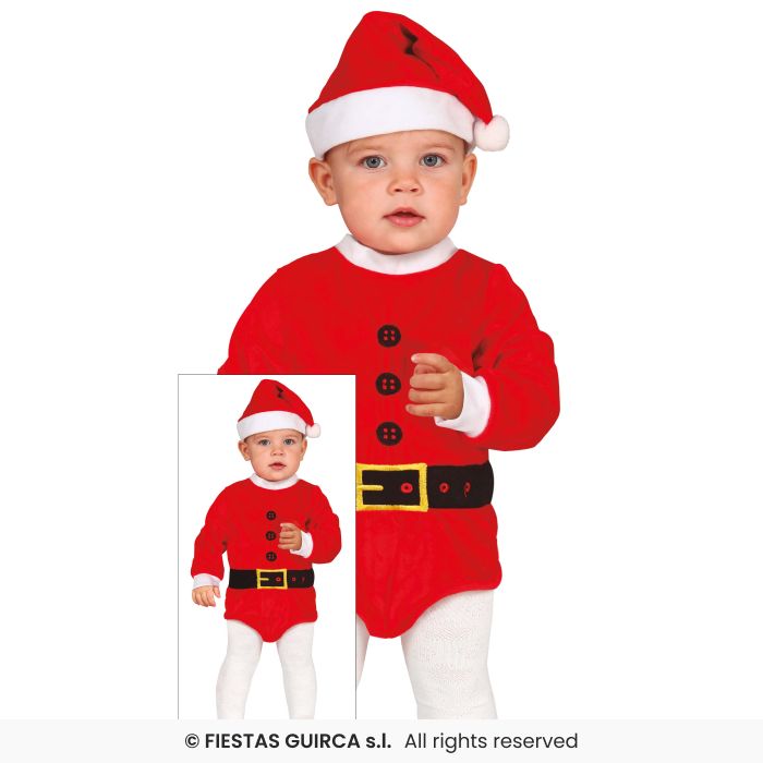 Santa Bodysuit Christmas Day Outfit Toddlers Santa Claus Fancy Dress Outfit Age 1-2