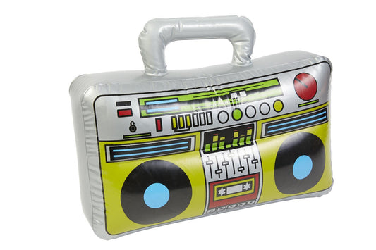 Inflatable Boom Box, Silver