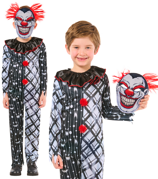 Monochrome Sinister Clown Suit