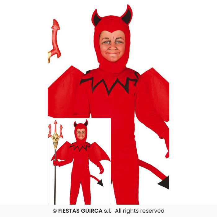 Boys Devil Boys Costume Halloween Devils Fancy Dress Outfit Kids Age 3-12