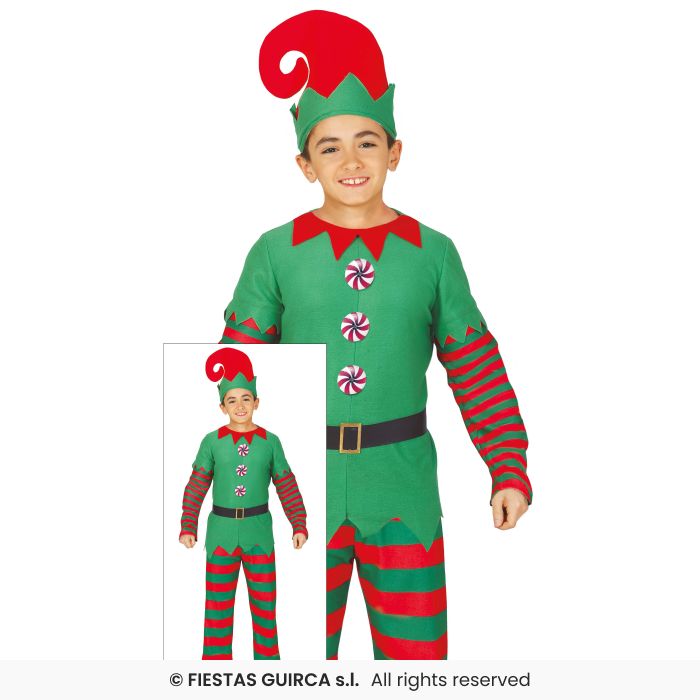 Boys Elf Costume Christmas Nativity Play Santa Claus Fancy Dress Kids Age 3-12