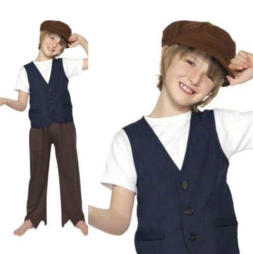 Victorian Poor Peasant Boy Kit Kids Fancy Dress Educational Book Day Costume