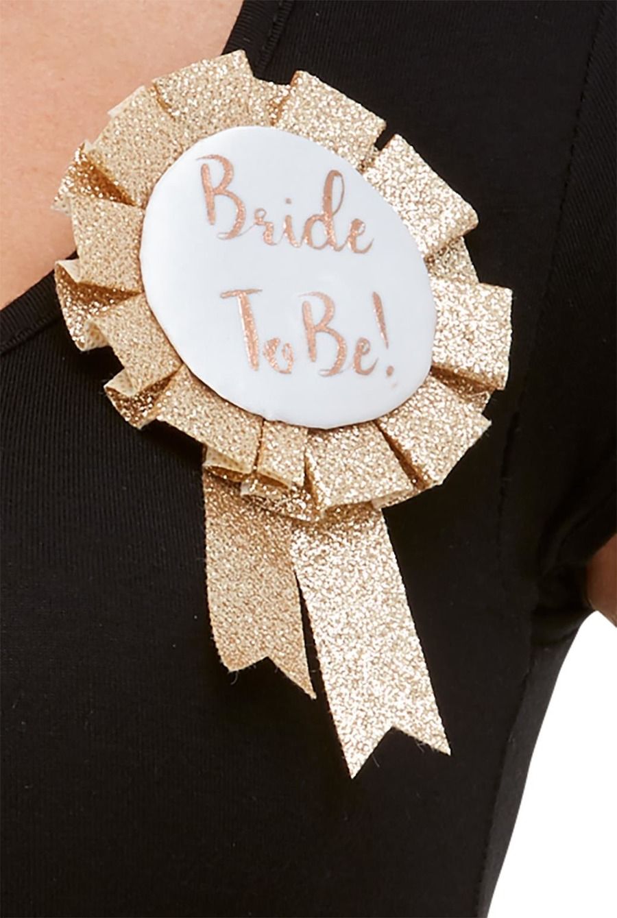 Bride To Be Rosette Rose Gold Ladies Hen Night Party Prop Accessory