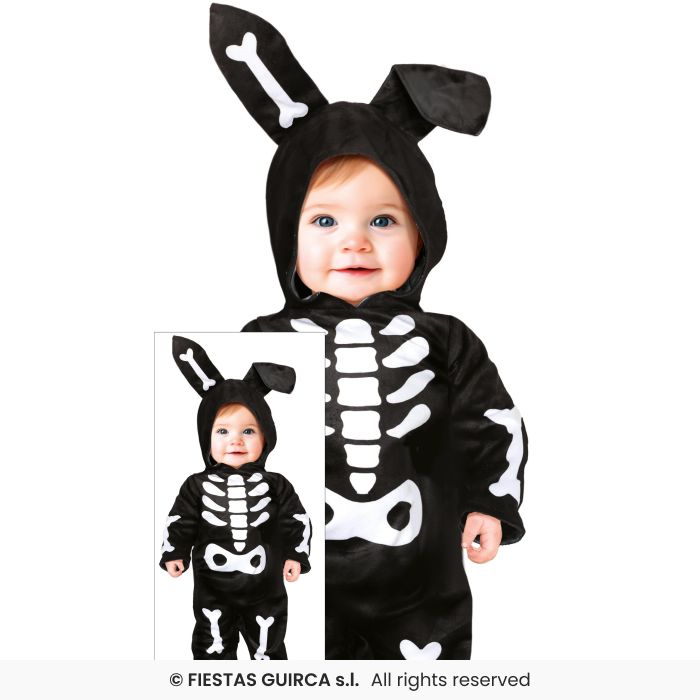 Bunny Skeleton Costume Halloween Bunny Rabbit Toddlers Outfit Boys Girls Age 1-3