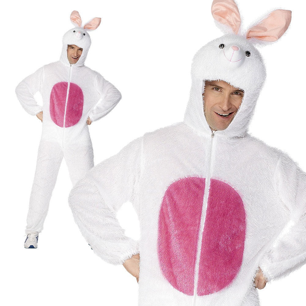 Adult Easter Bunny Rabbit Fancy Dress Costume Mens Ladies Unisex Animal M L