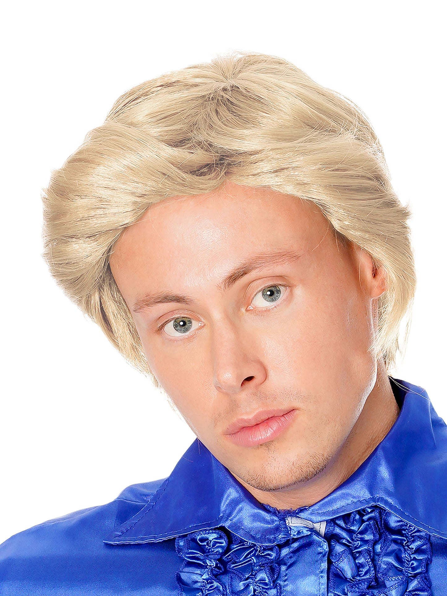 1970s Tony Wig Blonde Ginger Popstar Fancy Dress Man Made Wig