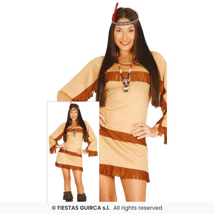 Grand Canyon Indian Ladies Fancy Dress Costume Western Wild West Adults Outfit UK 8-18