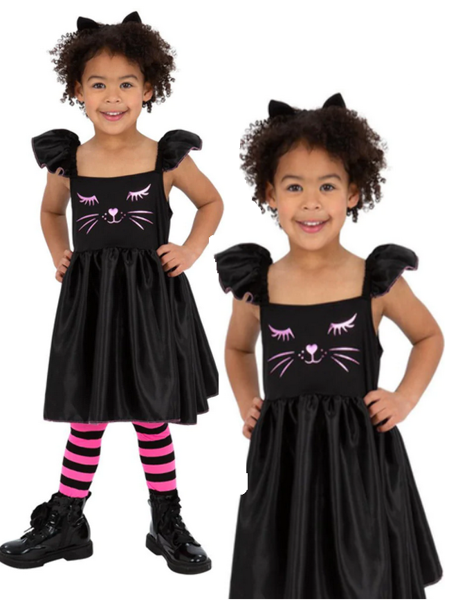 Toddler Cat Costume Kitten Girls Fancy Dress Outfit Cute Cat 1-6 years
