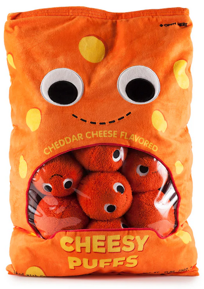 Cheese Puffs Yummy World Arnold & The Puffs XL Plush Soft Toy Kids Collectable