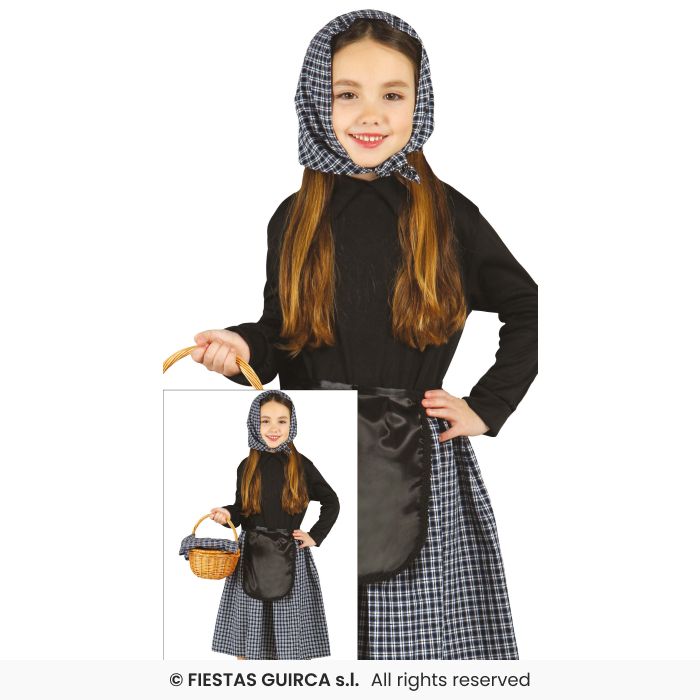 Christmas Chestnut Seller Costume Kids Nativity Fancy Dress Outfit Age 3-12