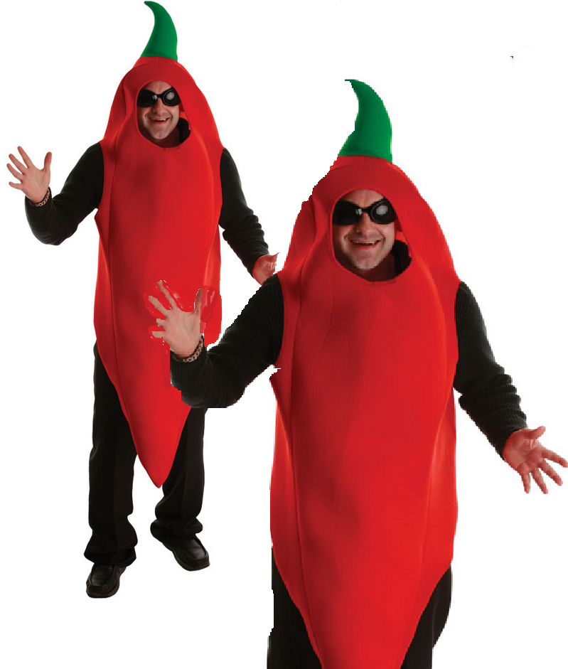 Chili Pepper Mens Fancy Dress Costume Stag Night Chilli Fun Dress Up Outfit