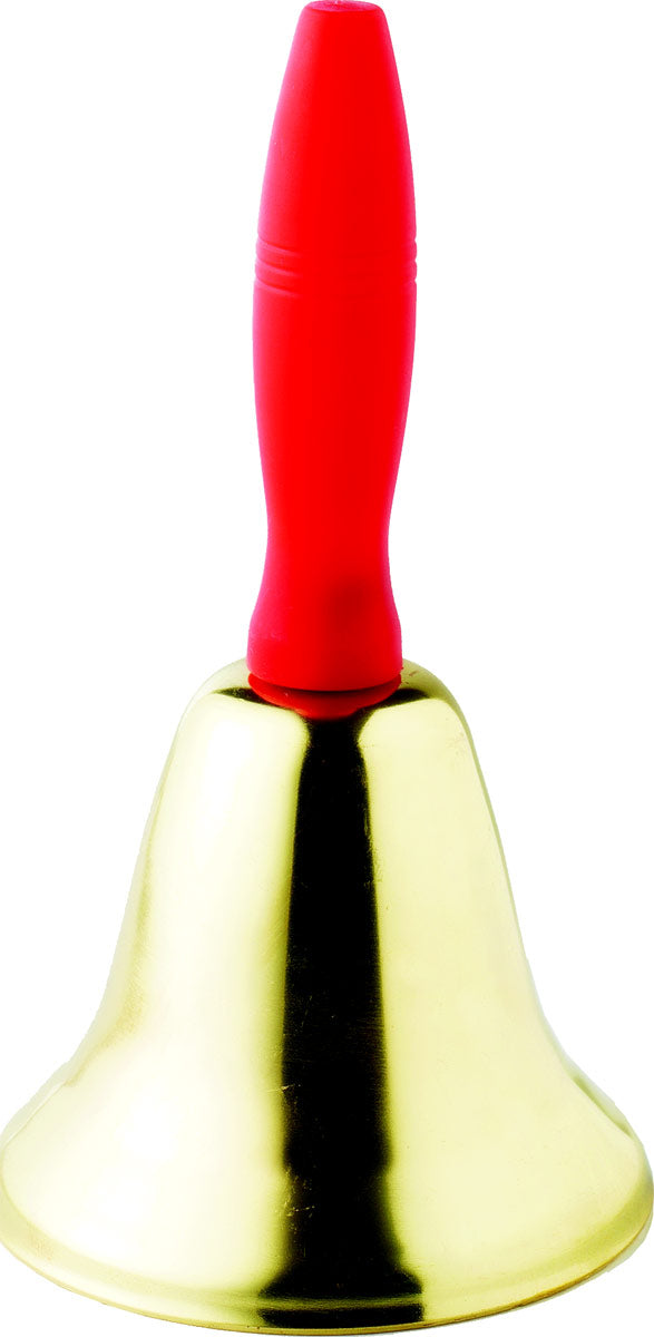 Christmas Bell Santa Bell Ladies Mens Father Christmas Xmas Prop 18cm Gold