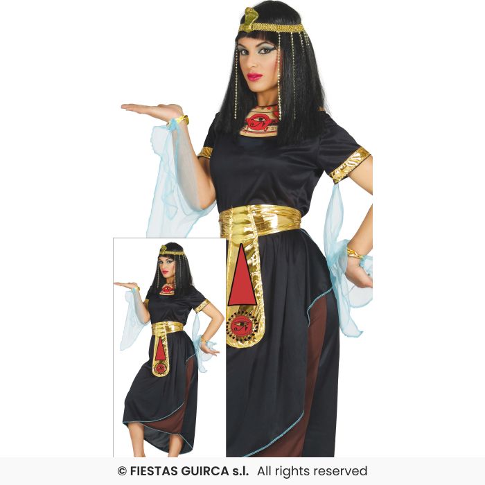 Ladies Egyptian Queen Cleopatra Costume Ladies Deluxe Historical Fancy Dress Outfit S-XL