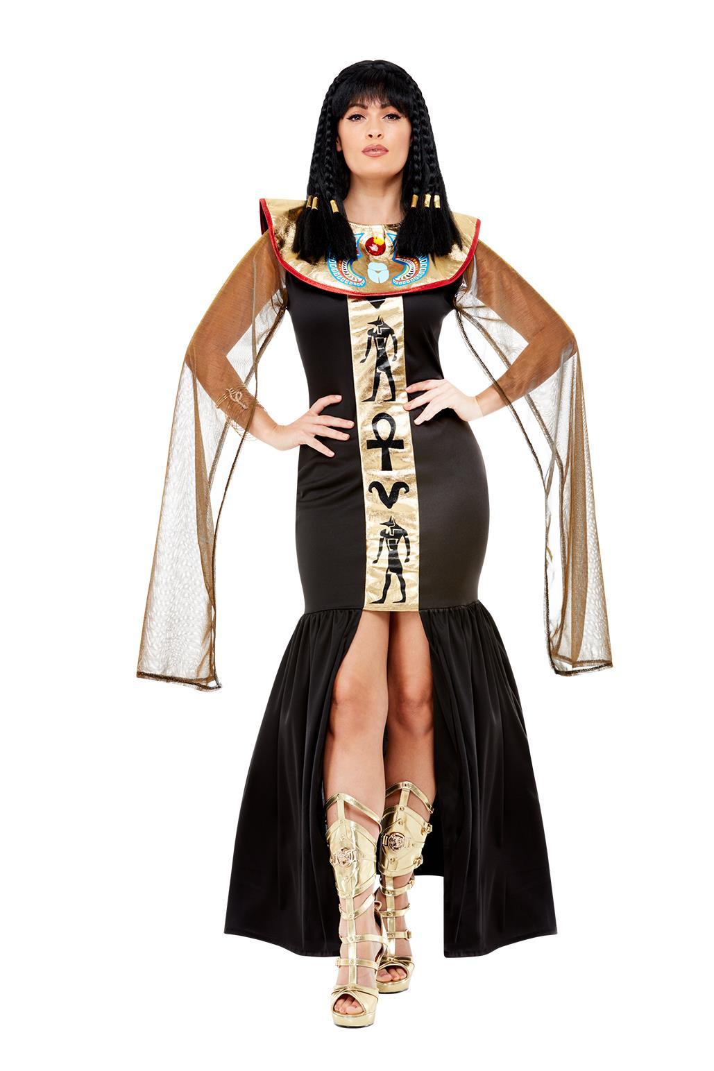 Queen Of The Nile Ladies Cleopatra Egyptian Fancy Dress Costume Goddess Outfit
