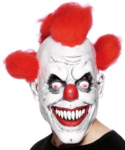 Clown Mask Deluxe Adults Horror Creepy Clown Mens Ladies Fancy Dress Halloween