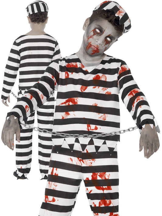 Zombie Convict Costume Boys