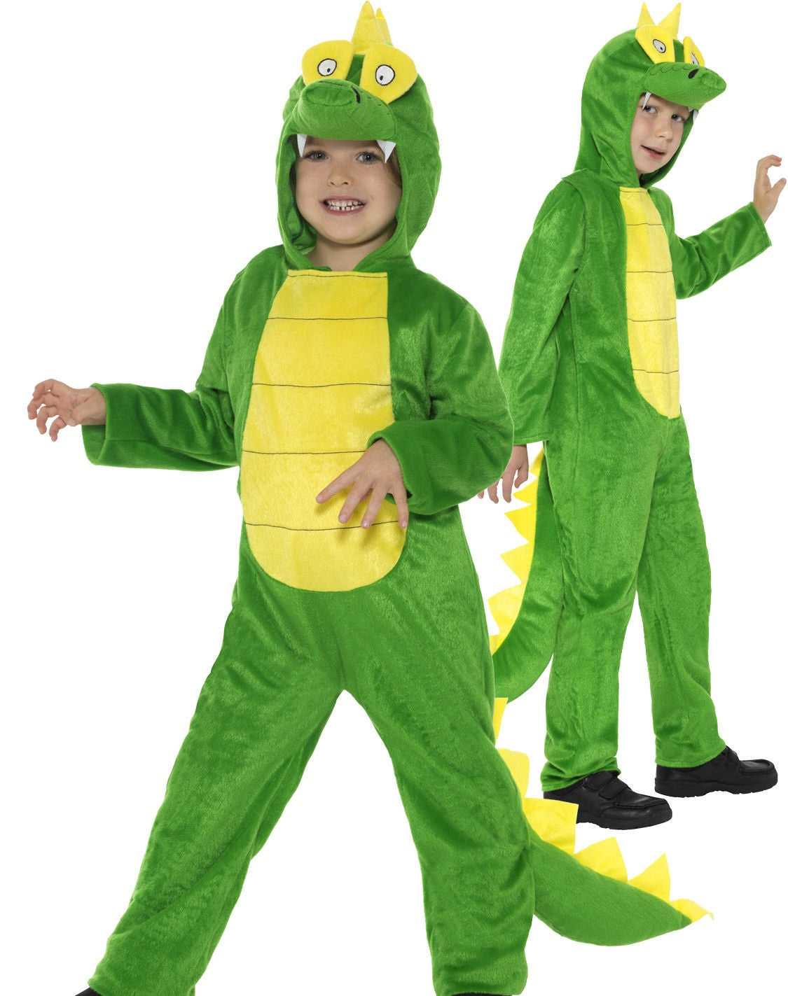 Crocodile Costume All In One Boys Girls Peter Pan Fancy Dress Book Day Age 4-12