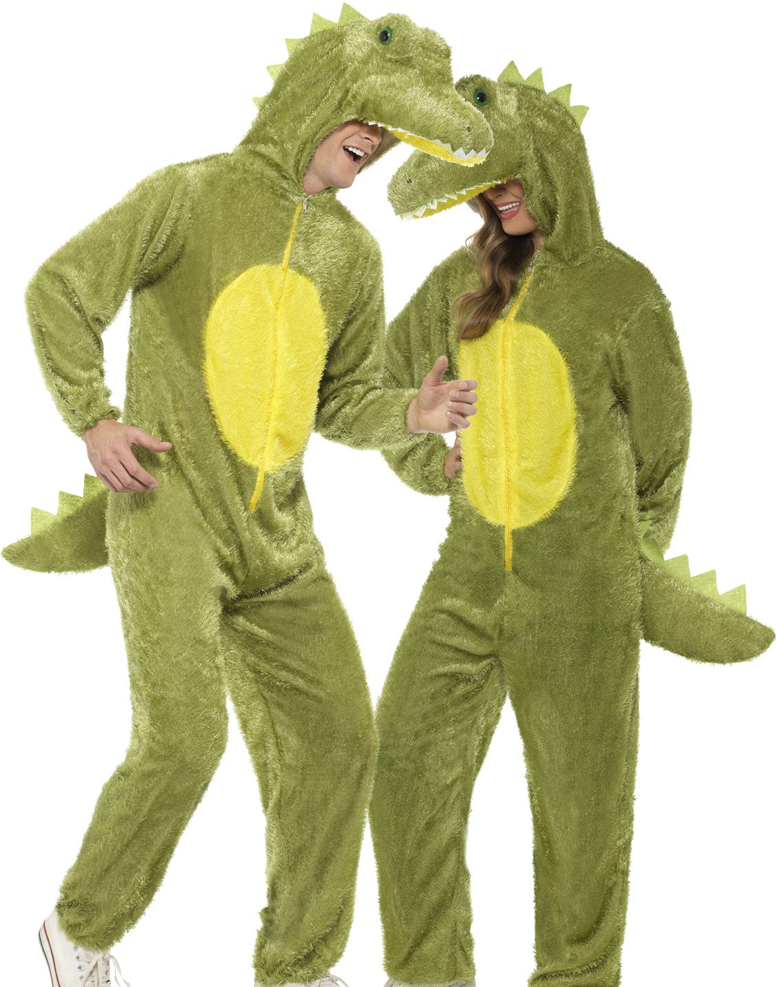Adult Crocodile Costume Mens Ladies Alligator Animal Fancy Dress Zoo Book Day
