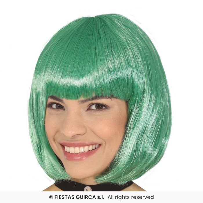 Ladies Short Bob Wig Adults Fancy Dress Glamour Wig Short Fringed Wig