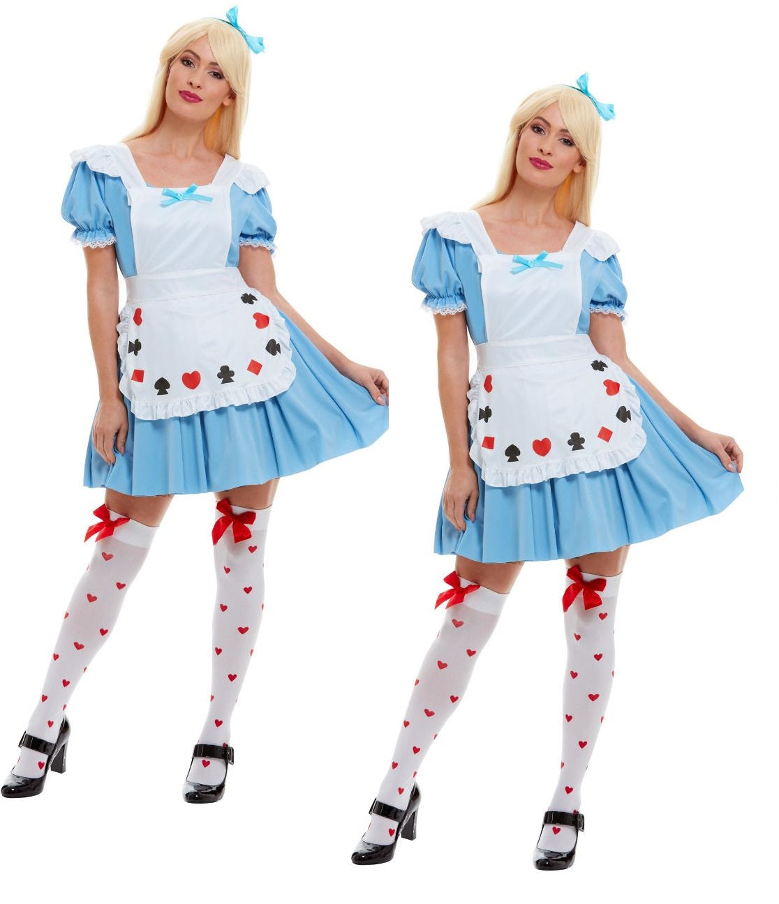 Sexy Alice Costume Deck of Cards Girl Womens Ladies Fancy Dress Outfit New