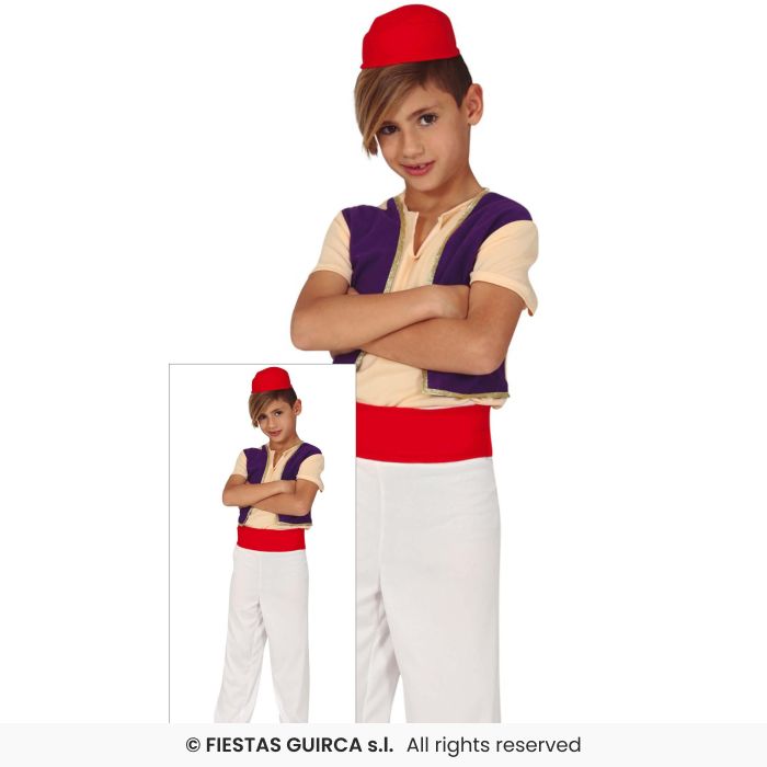 Desert Thief Arabian Boys Fancy Dress Costume Fairytale Prince Age 5-12