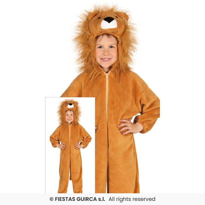 Deluxe Lion Costume Kids Book Day Zoo Animal Fancy Dress Outfit Boys Girls Age 3-12