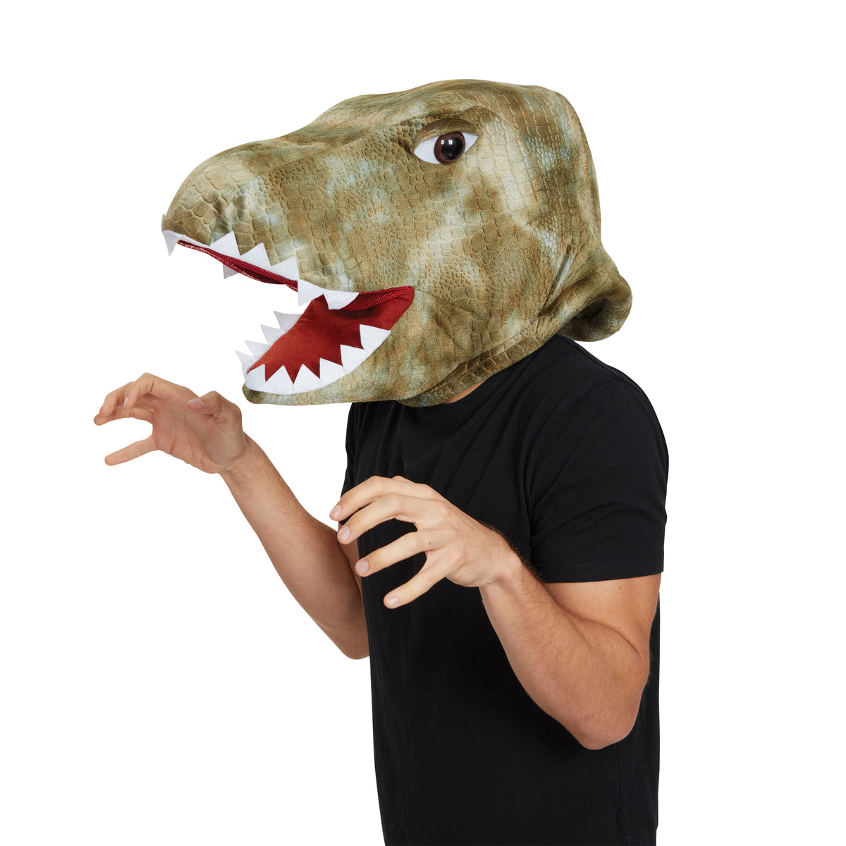 Mens Animal Horse Shark Teddy Bear Dinosaur Mascot Mask Fancy Dress Costume New