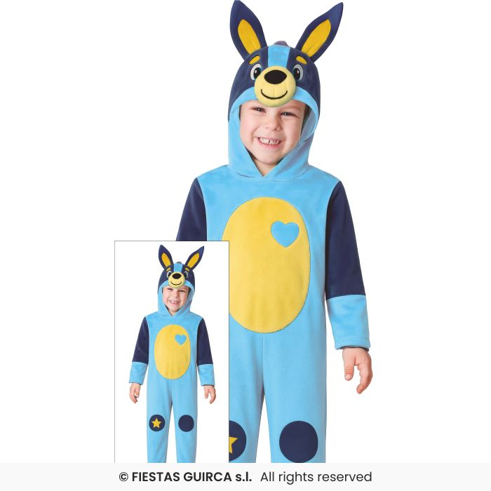 Blue Dog Costume Kids Animal Dinosaurs Fancy Dress Outfit Toddler Tv Show Age 3-4