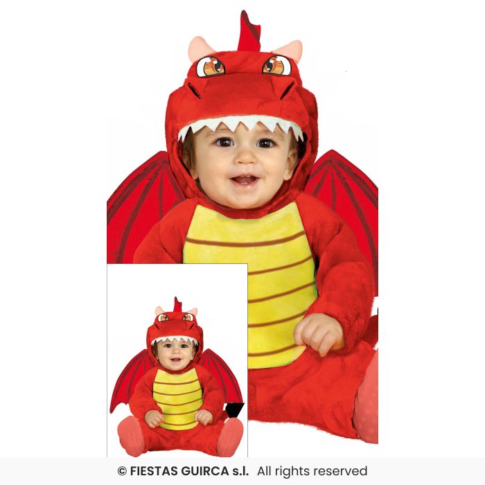 Dragon Costume Toddlers Halloween Fancy Dress Outfit Wild Dragons Age 1-2