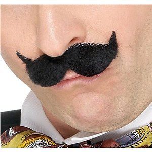 England Edwardian Police Detective Moustache Adult Fancy Dress Accessory New