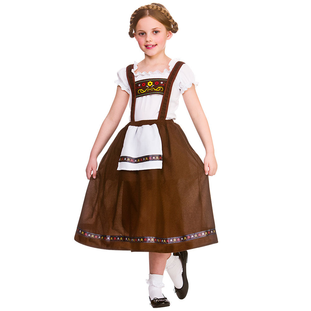 Bavarian Girl Fancy Dress Costume Kids Oktoberfest Fancy Dress Outfit New