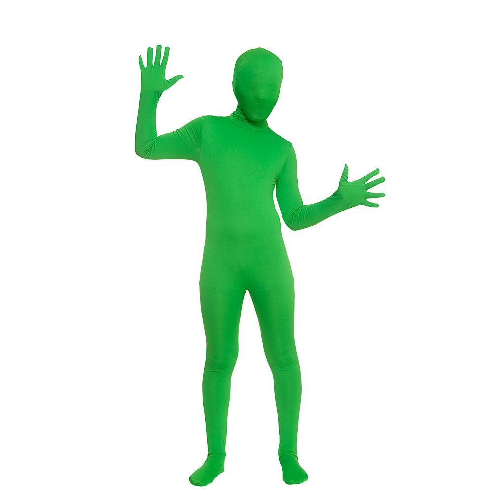 Kids Zentai Stretch Suit Lycra Bodysuit Halloween Boys Girls Skinz