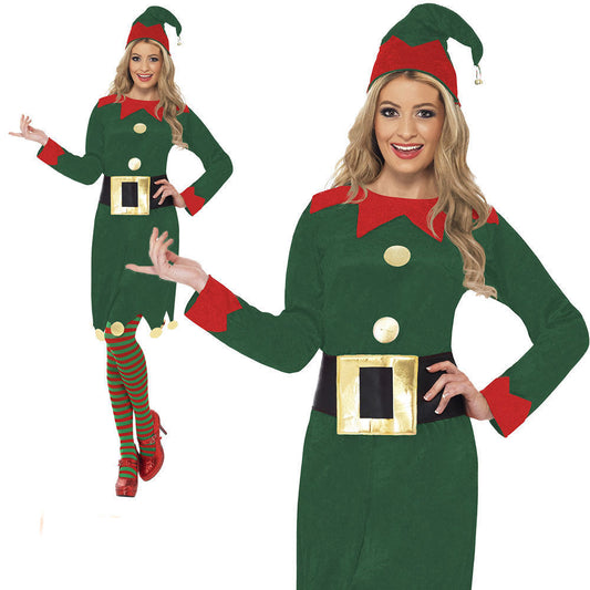 Elf Santas Helper Ladies Costume