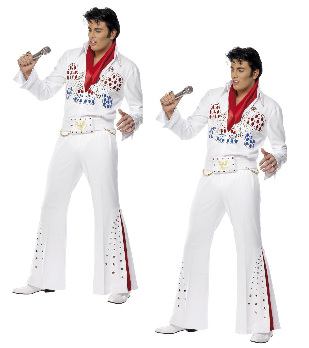 Elvis Presley American Eagle Costume 50s Fancy Dress Adult Mens Outfit