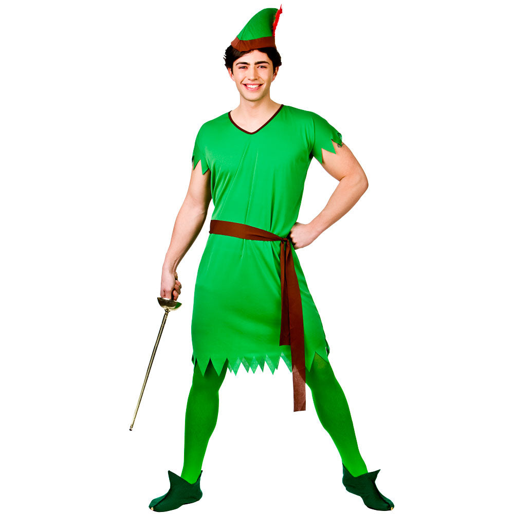 Adult Lost Boy Elf Robin Hood Costume