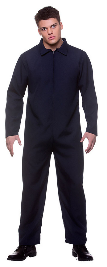 Mechanic Jumpsuit Blue Mike Myers Fancy Dress Costume Boiler Suit Overalls
