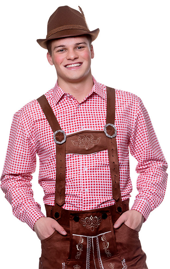 Oktoberfest Shirt Adults Bavarian Beer Man German Festival Fancy Dress Outfit Mens