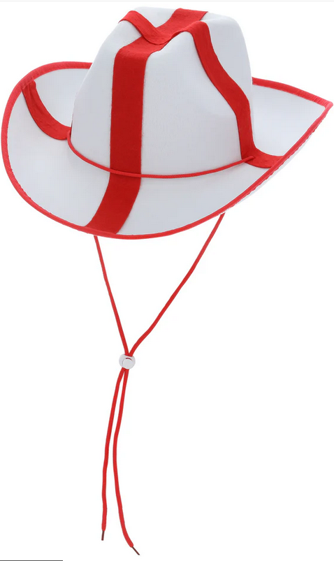 Felt England Cowboy Hat Adults Football Tournament English Fancy Dress Hat