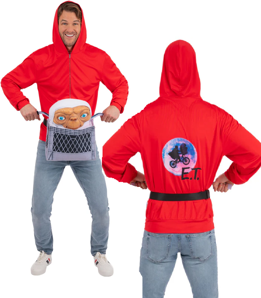E.T. Carry Me Costume Adults Novelty Fun Halloween Aliens Fancy Dress Outfit