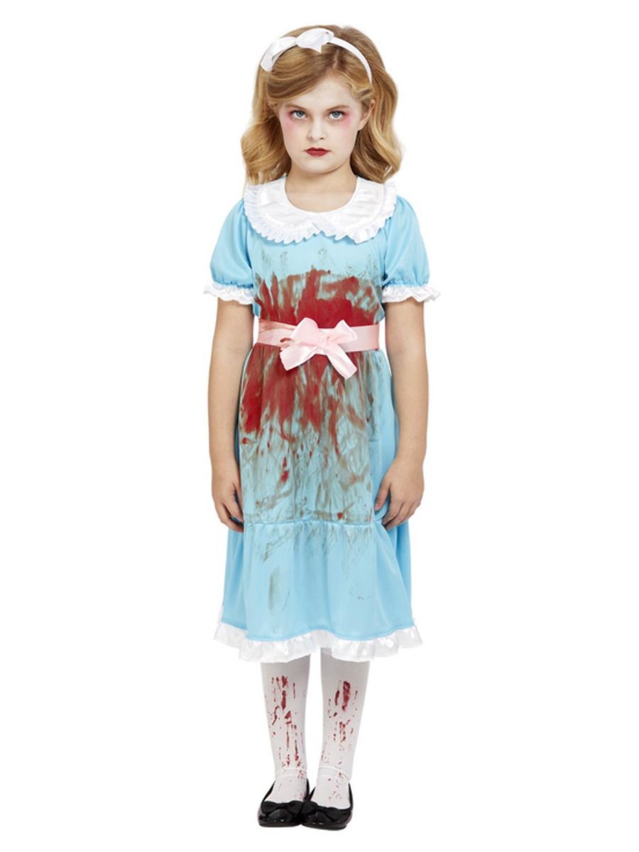 Freaky Twins The Shining Adult Ladies Girls Fancy Dress Halloween Costume