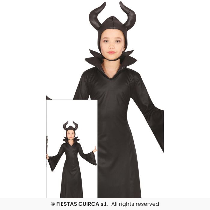 Evil Fairy Girls Halloween Black Dark Fairy Fancy Dress Costume Kids Age 3-12