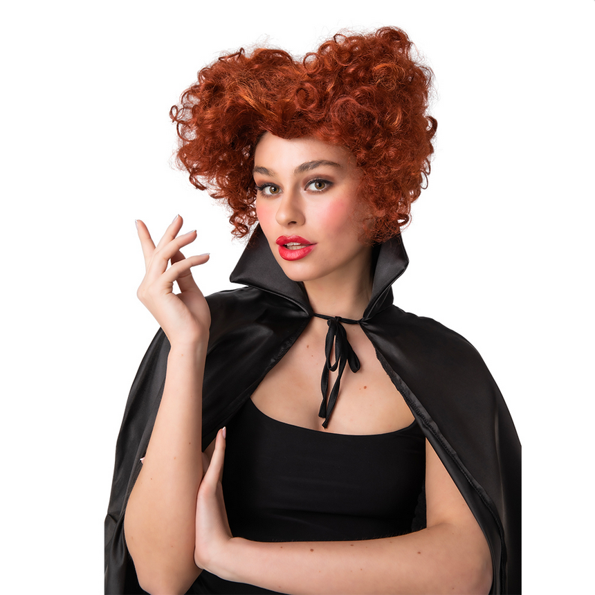 Queen of Hearts Witch Sanderson Sisters Fancy Dress Ginger Curly Wig