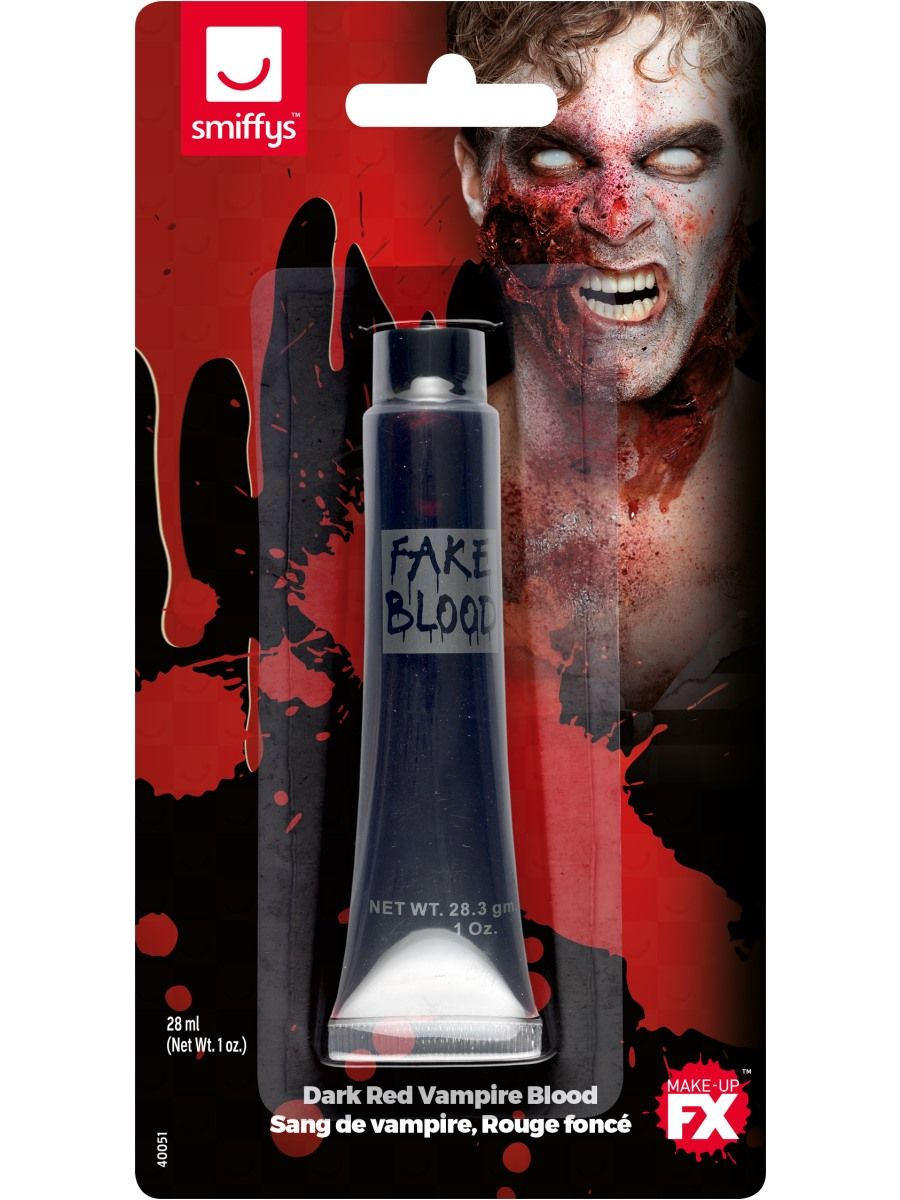 Vampire Blood Dark Red Kids Adults Fake Blood Halloween Fancy Dress 28ML