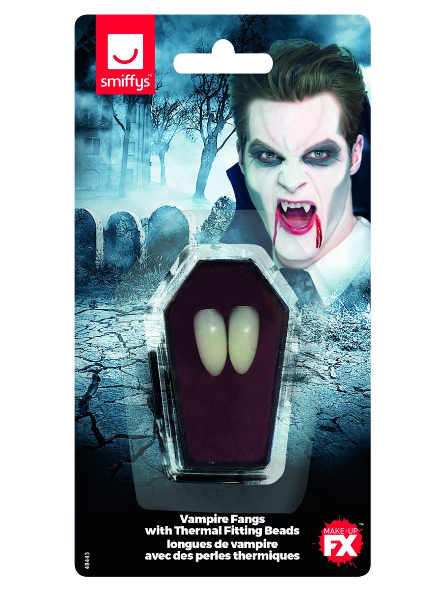 Vampire Fangs Halloween Fancy Dress Accessory Ladies Mens Fangs