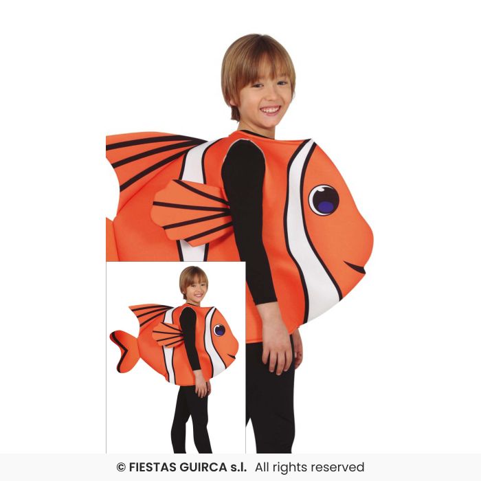 Fish Kids Costume Book Day Zoo Animal Fancy Dress Outfit Boys Girls Age 3-12