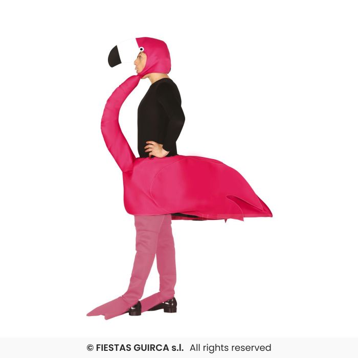 Mens Flamingo Costume Adults Novelty Pink Flamingo Fancy Dress Outfit