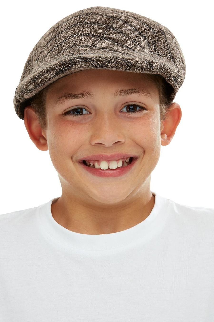 Boys Kids Child Tudor Victorian Chimney Sweeper Flat Cap Hat Fancy Dress New