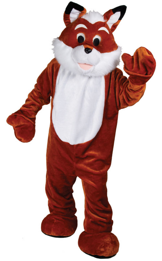 Giant Fox Mascot Adults Animal Sports Charty Mascot Fancy Dress Costume Deluxe