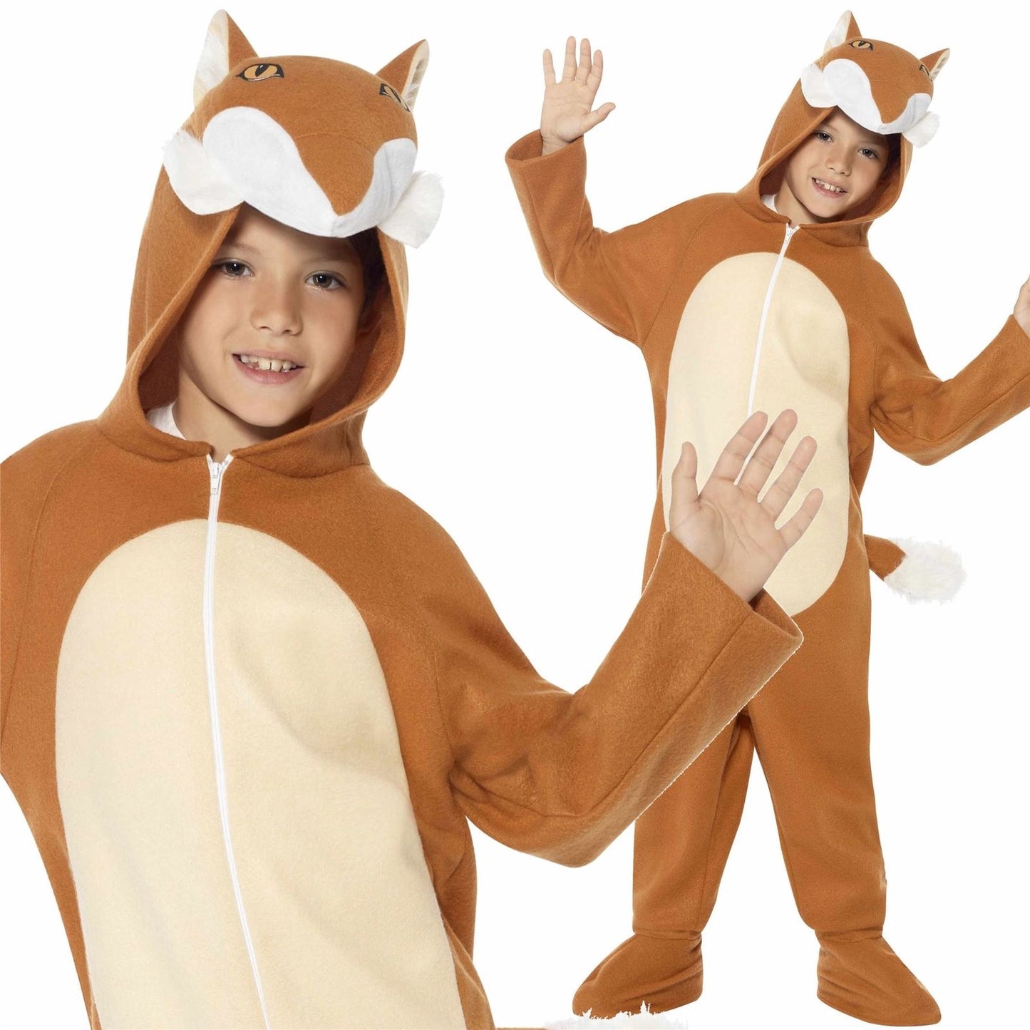 Kids Mr Fox Costume Boys Girls World Book Week Day Child Fantastic Fancy Dress