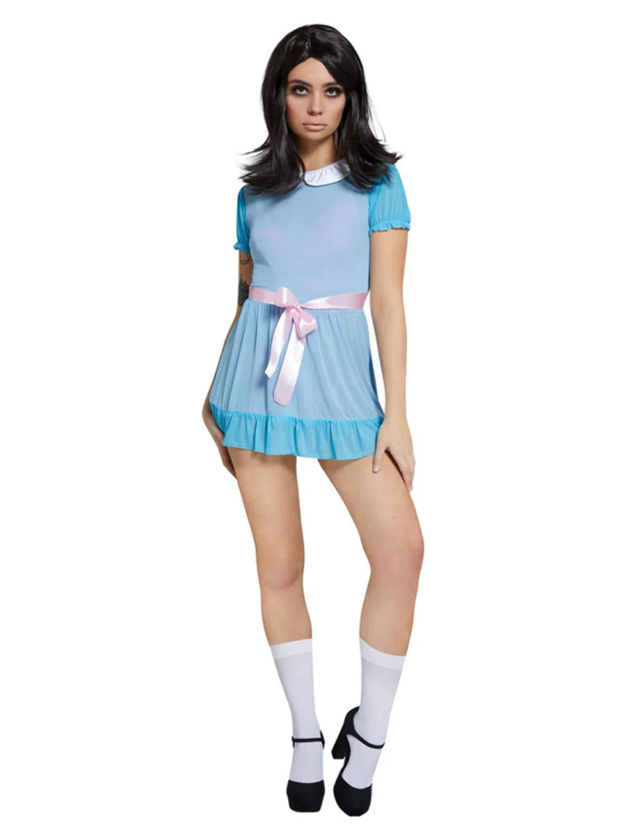 Fever Freaky Twin Costume Ladies Doll Halloween Fancy Dress Outfit UK 12-14